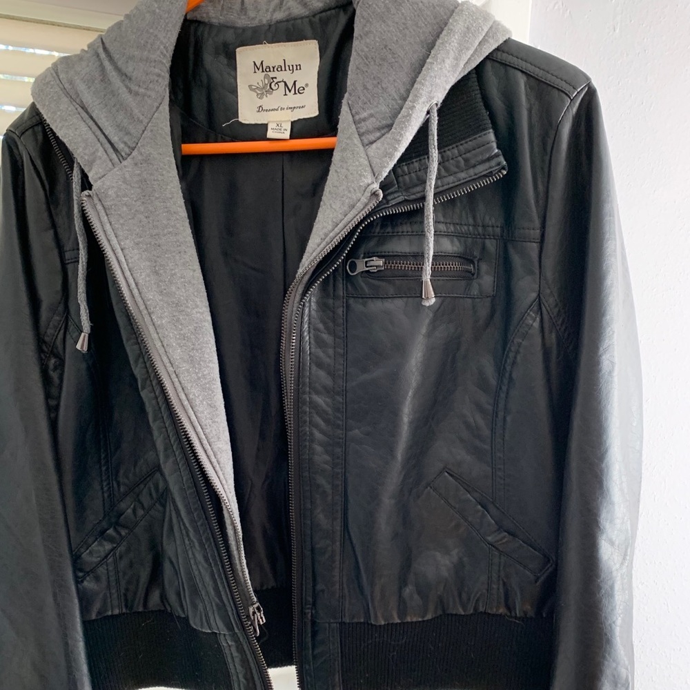 Faux Leather  Jacket